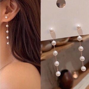 Elegant Pearl Drop Earrings